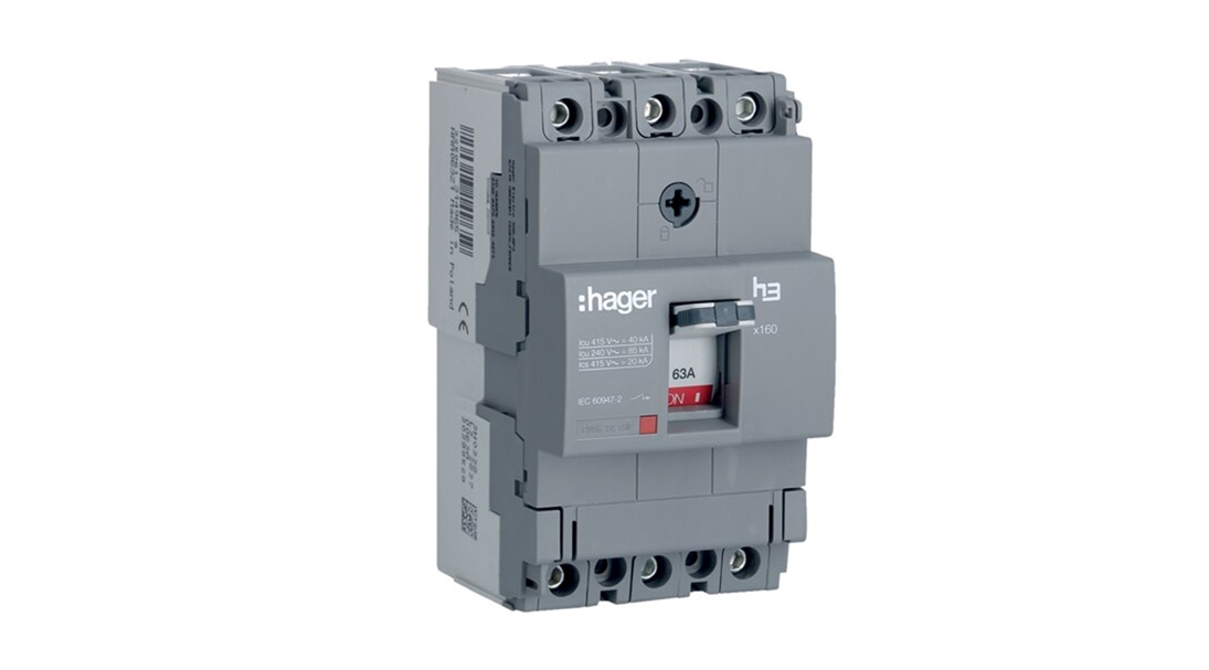 Hager Sabit Tip 40kA 63A 3 Kutuplu Kompakt Şalter