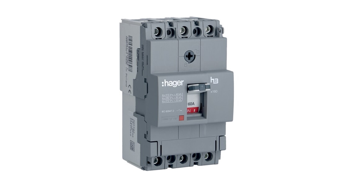 Hager Sabit Tip 40kA 160A 3 Kutuplu Kompakt Şalter