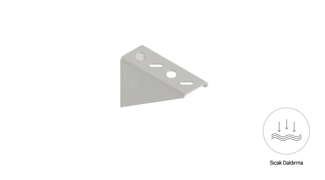 TS 100 - Duvar Tipi Kanal Taşıyıcı (2mm) -  Sıcak Daldırma