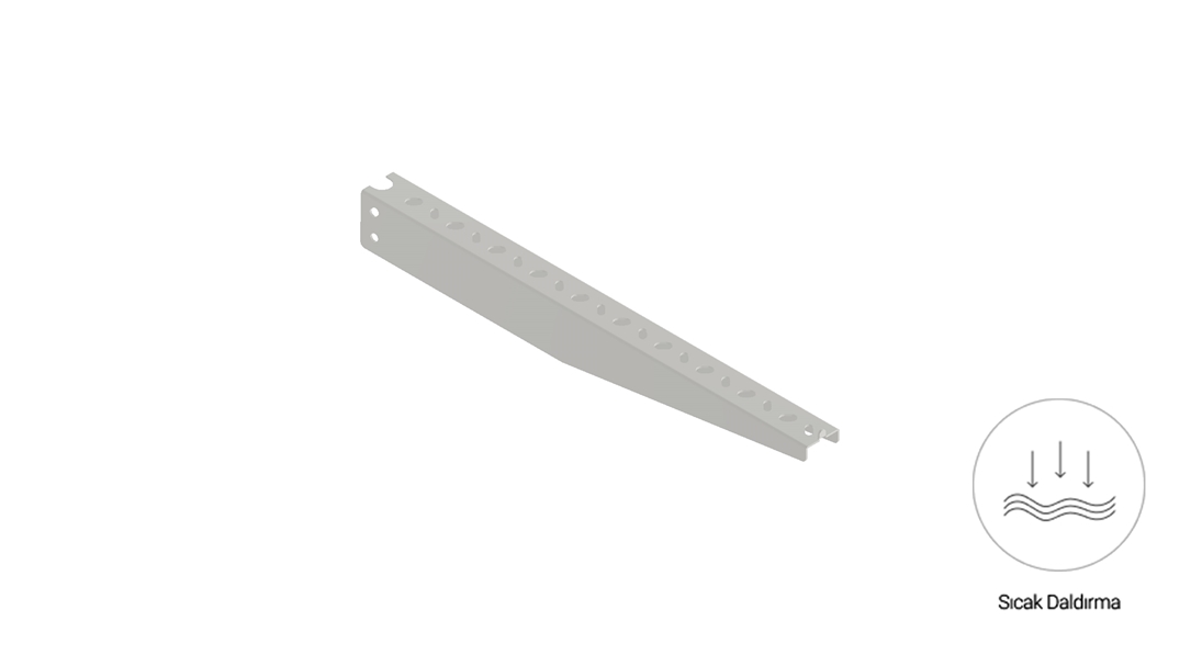 KT 500 - Kanal Taşıyıcı (2 mm) - Sıcak Daldırma