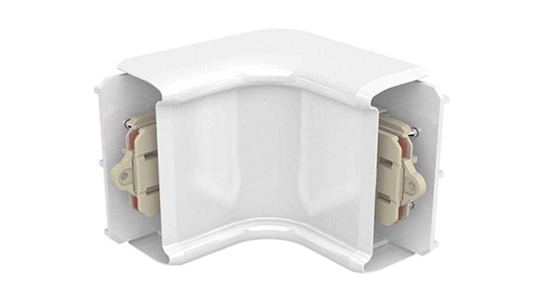 FL Busbar İçbükey Dönüş Modülü 32A, 250V -  Beyaz PVC