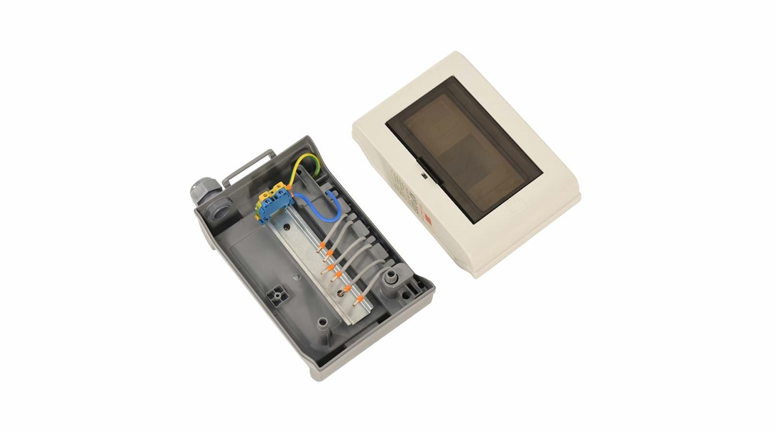 KOP 0351-B1-32 A-PLUG-IN-ÇIKIŞ KUTUSU-AÇILABILIR PENCERE-8 MODÜL-GRİ-5W