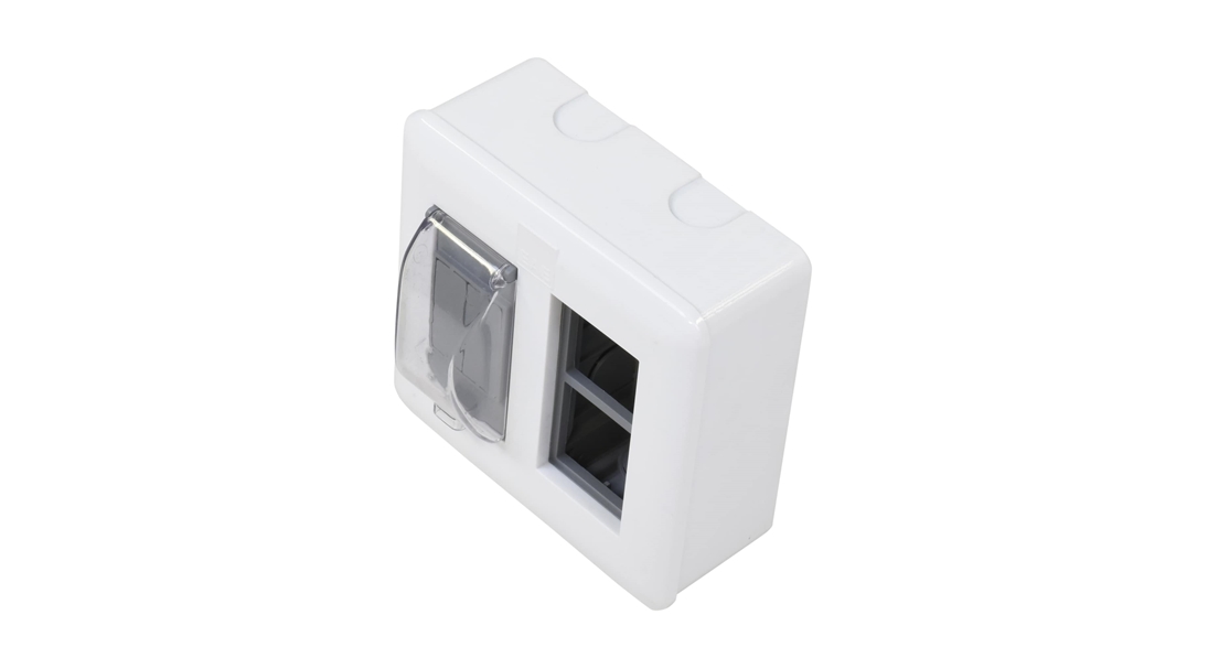 WSB Duvar Tipi Sıva Üstü Modüler Priz Kutusu 8 Modül